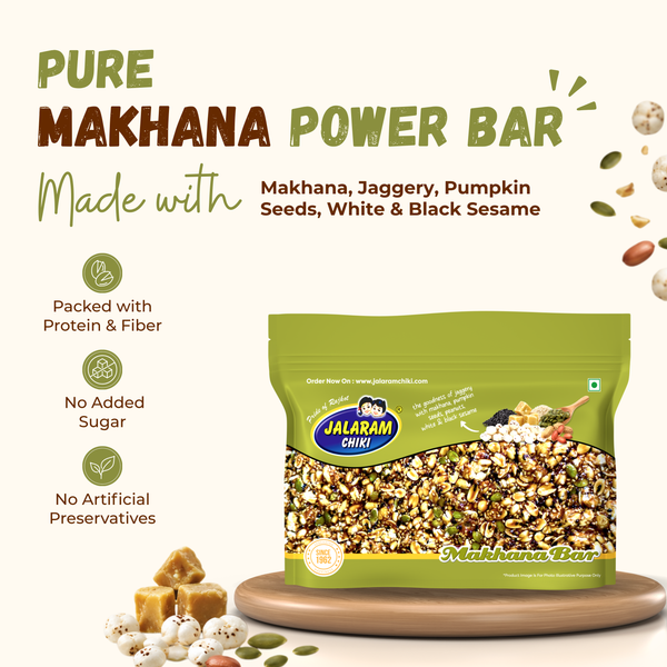 Jaggery Makhana Chiki Bar - 400 Gram