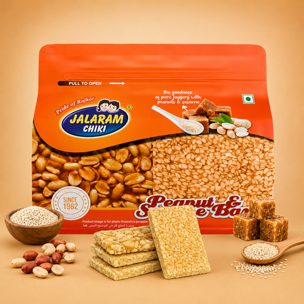 Jaggery Peanut & Sesame Chiki Bar - 450 Gram