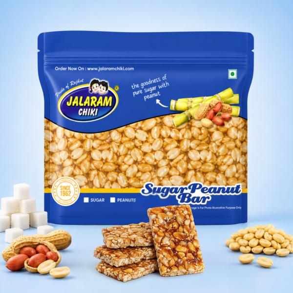 Sugar Peanut Chiki Bar - 450 Gram