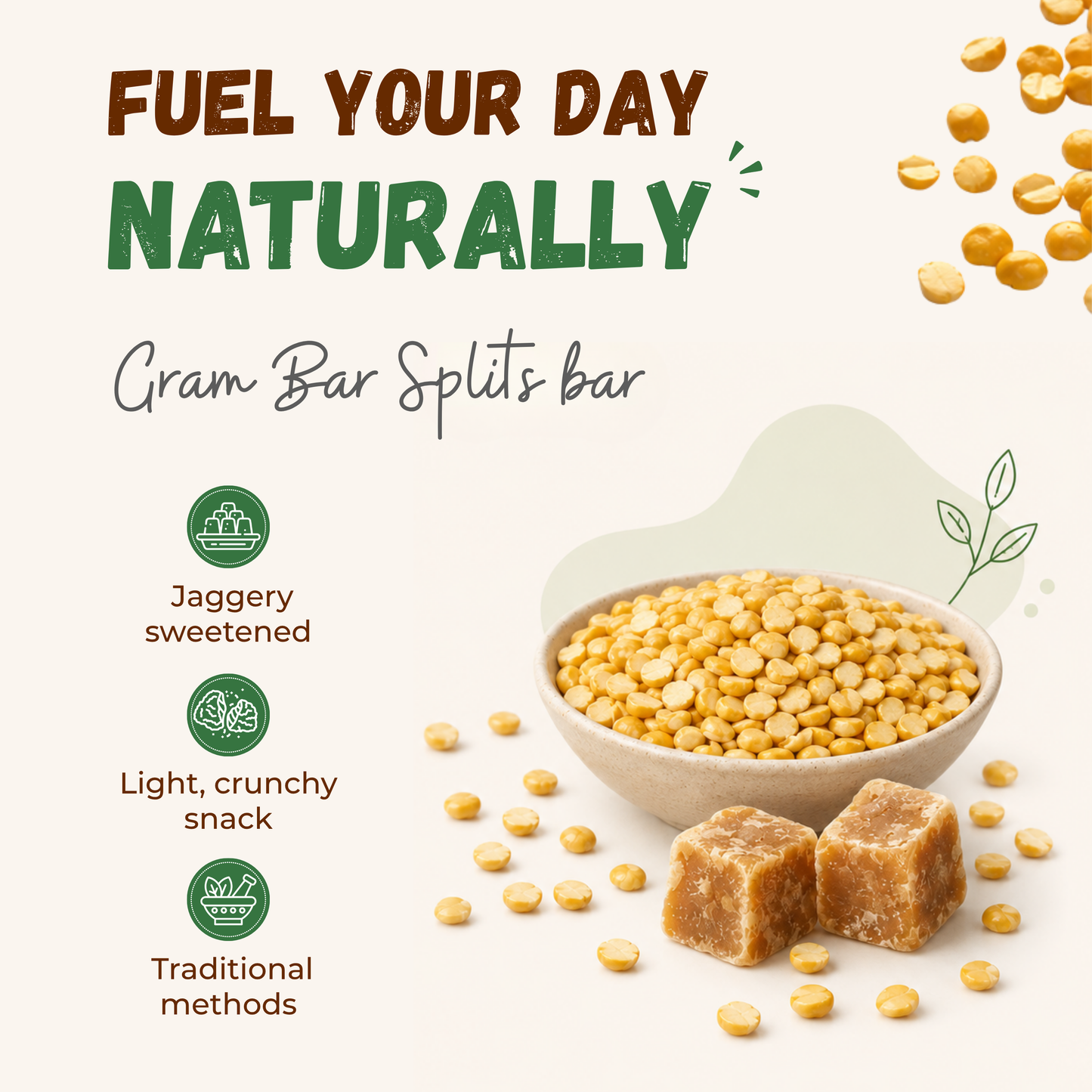 Jaggery Gram Chiki Bar - 450 Gram