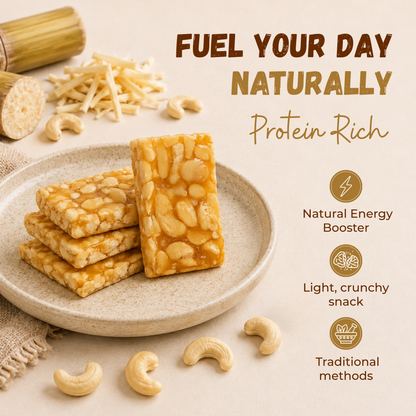 Jaggery Cashewnut Chiki Bar - 450 Gram