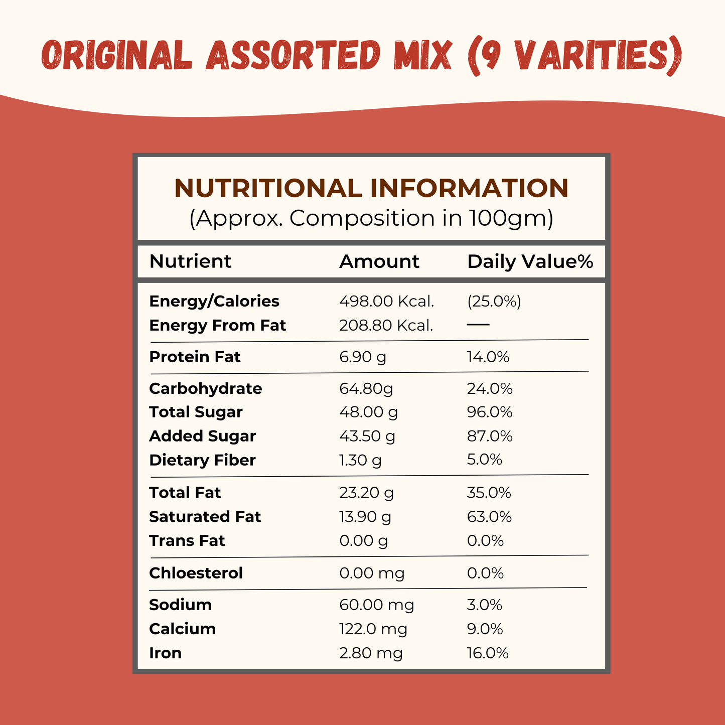 Assorted Mix Variety (9 Varities) - 450gm