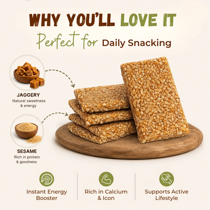 Jaggery Sesame Chiki Bar - 450 Gram