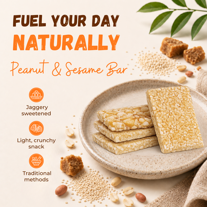 Jaggery Peanut & Sesame Chiki Bar - 450 Gram
