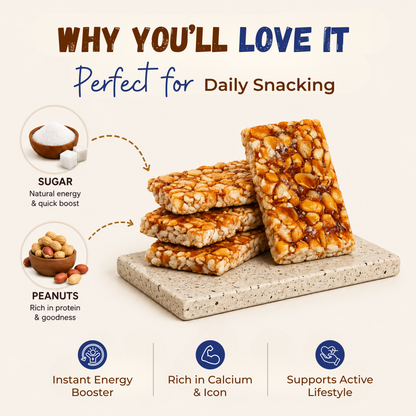 Sugar Peanut Chiki Bar - 450 Gram