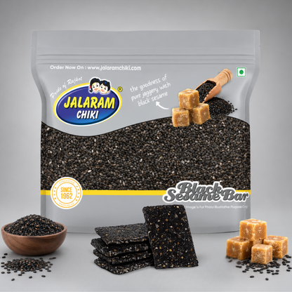 Jaggery Black Sesame Chiki Bar - 450 Gram