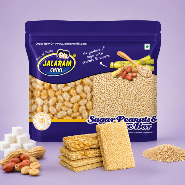 Sugar Peanut Sesame Chiki Bar - 450 Gram